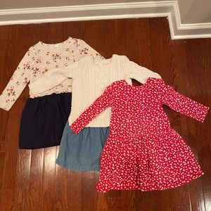 Bundle of 6 Baby Gap dresses - size 4t
